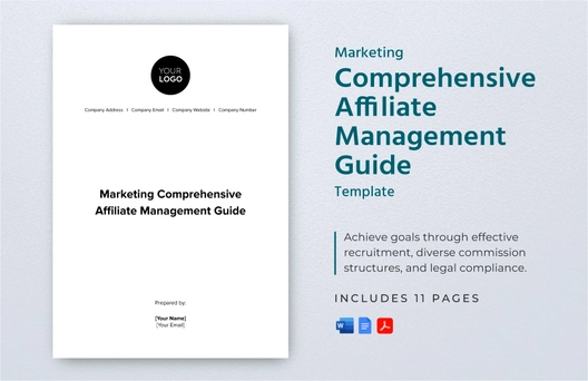 Marketing Comprehensive Affiliate Management Guide Template