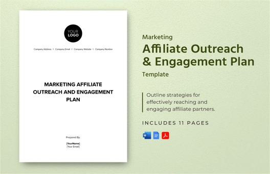 Marketing Affiliate Outreach & Engagement Plan Template