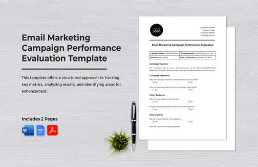 Email Marketing Campaign Performance Evaluation Template