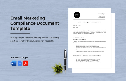 Email Marketing Compliance Document Template