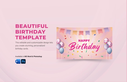 Beautiful Birthday Template