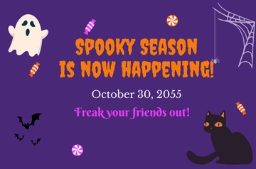 Free Halloween Banner Template to Edit Online