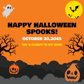 Free Halloween Instagram Post Template to Edit Online
