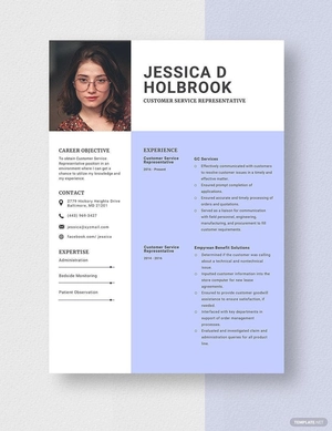 Customer Service Representative Resume