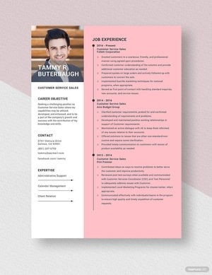 Customer Service Sales Resume