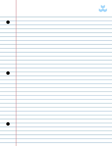 Free College Notebook Paper Template to Edit Online