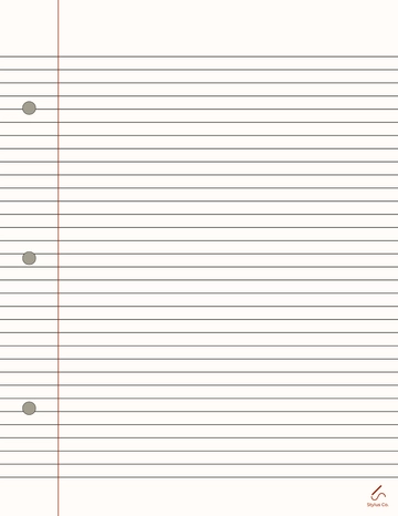 Free College Ruled Notebook Paper Template to Edit Online
