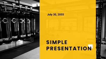 Free Simple Presentation Template to Edit Online