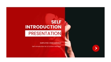 Free Self Introduction Presentation Template to Edit Online
