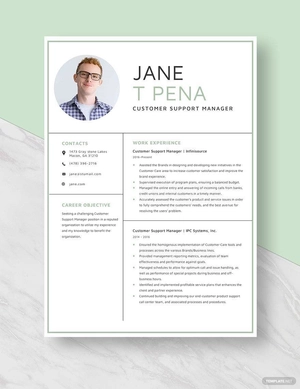 Customer Support Manager Resume