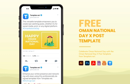 Oman National Day X Post Template