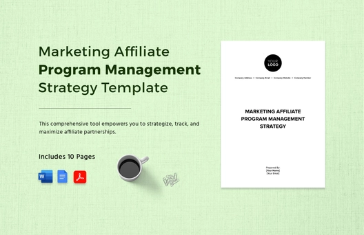 Marketing Affiliate Program Management Strategy Template