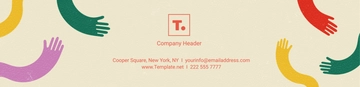 Free Nonprofit Company Header Template to Edit Online
