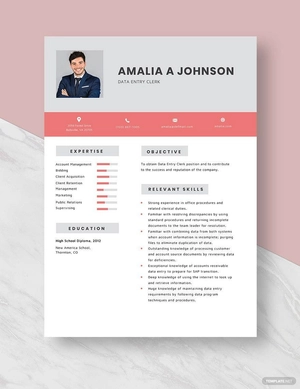 Data Entry Clerk - Start Resume