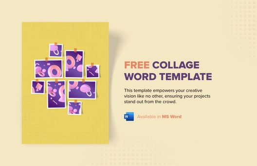 Collage Word Template