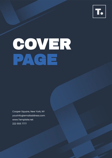 Free Cover Page Design Template to Edit Online