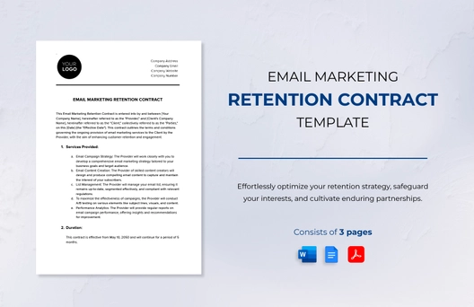 Email Marketing Retention Contract Template
