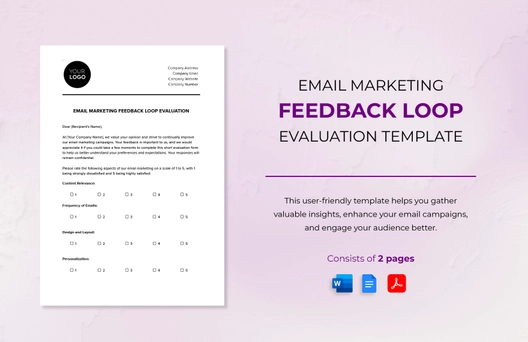 Email Marketing Feedback Loop Evaluation Template Email Marketing Feedback Loop Evaluation Template