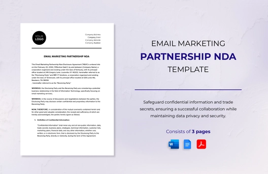 Email Marketing Partnership NDA Template Email Marketing Partnership NDA Template