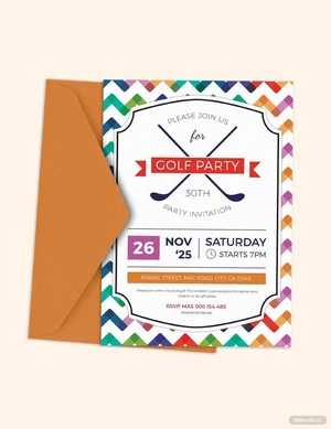 Corporate Golf Invitation Template