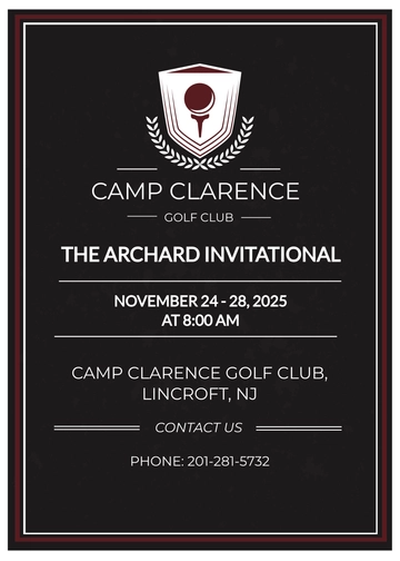 Free Golf Invitation Card Template to Edit Online