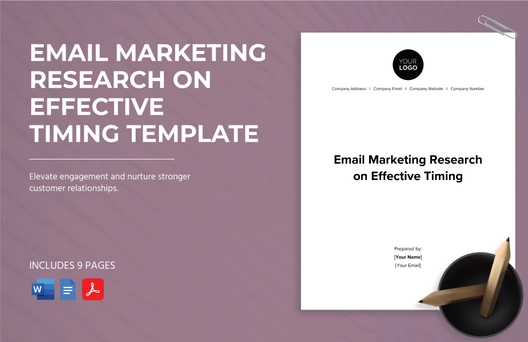 Email Marketing Research on Effective Timing Template