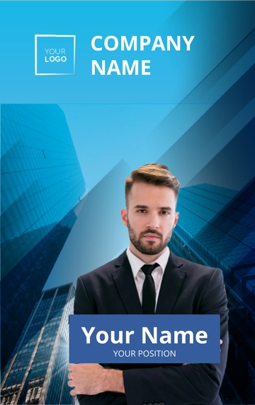 Global Marketing Expert ID Card Template