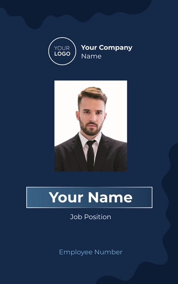 Marketing Data Scientist ID Card Template