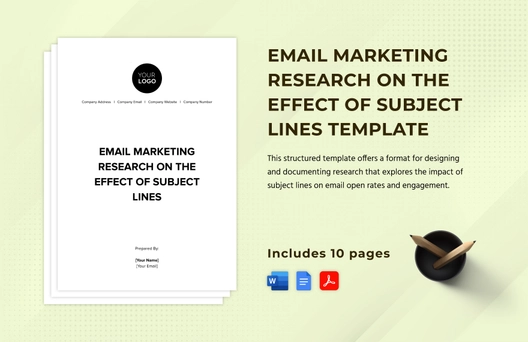 Email Marketing Research on the Effect of Subject Lines Template