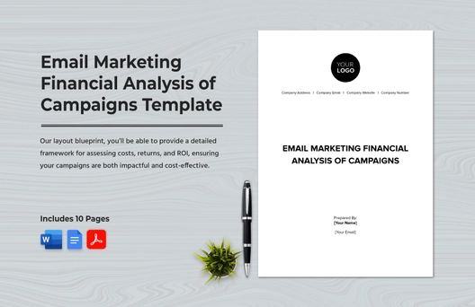 Email Marketing Financial Analysis of Campaigns Template Email Marketing Financial Analysis of Campaigns Template
