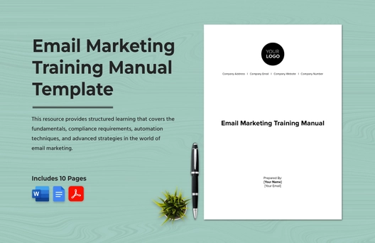 Email Marketing Training Manual Template