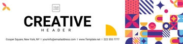 Free Creative Header Template to Edit Online