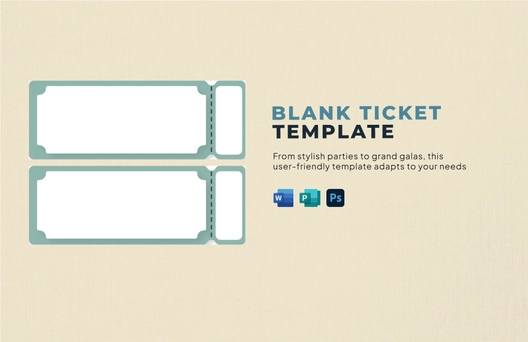 Blank Ticket Template