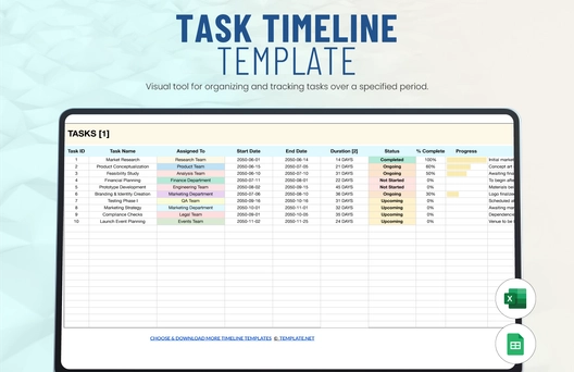 Task Timeline Template