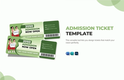 Admission Ticket Template