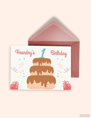 Printable Birthday Greeting Card Template