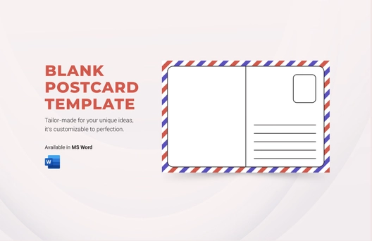 Blank Postcard Template