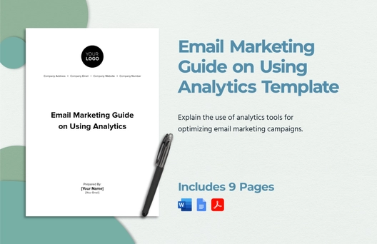 Email Marketing Guide on Using Analytics Template