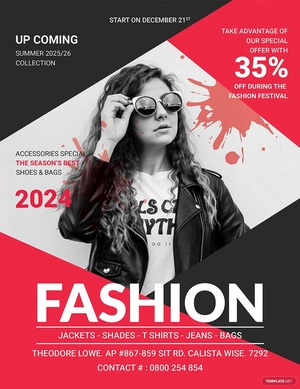 Summer Fashion Flyer Template