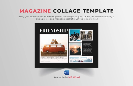 Magazine Collage Template