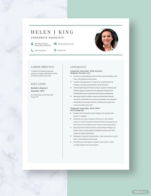 Corporate Associate Resume