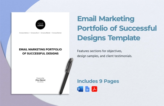 Email Marketing Portfolio of Successful Designs Template Email Marketing Portfolio of Successful Designs Template