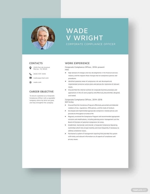 Corporate Compliance Officer Resume