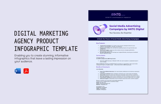 Digital Marketing Agency Product Infographic Template
