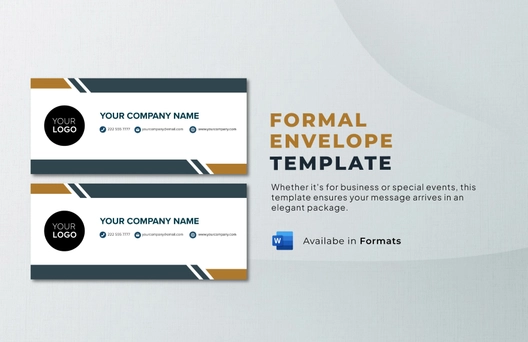 Formal Envelope Template