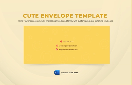 Cute Envelope Template