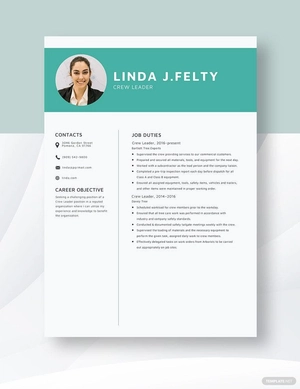 Crew Leader Resume