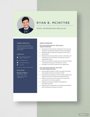 Crisis Intervention Specialist Resume