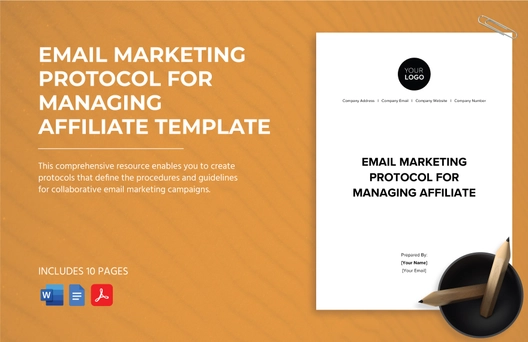 Email Marketing Protocol for Managing Affiliate Template