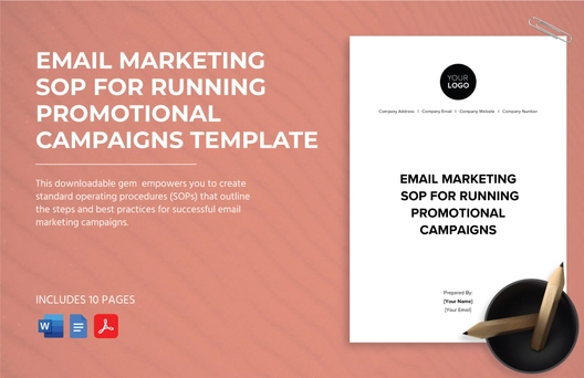Email Marketing SOP for Running Promotional Campaigns Template